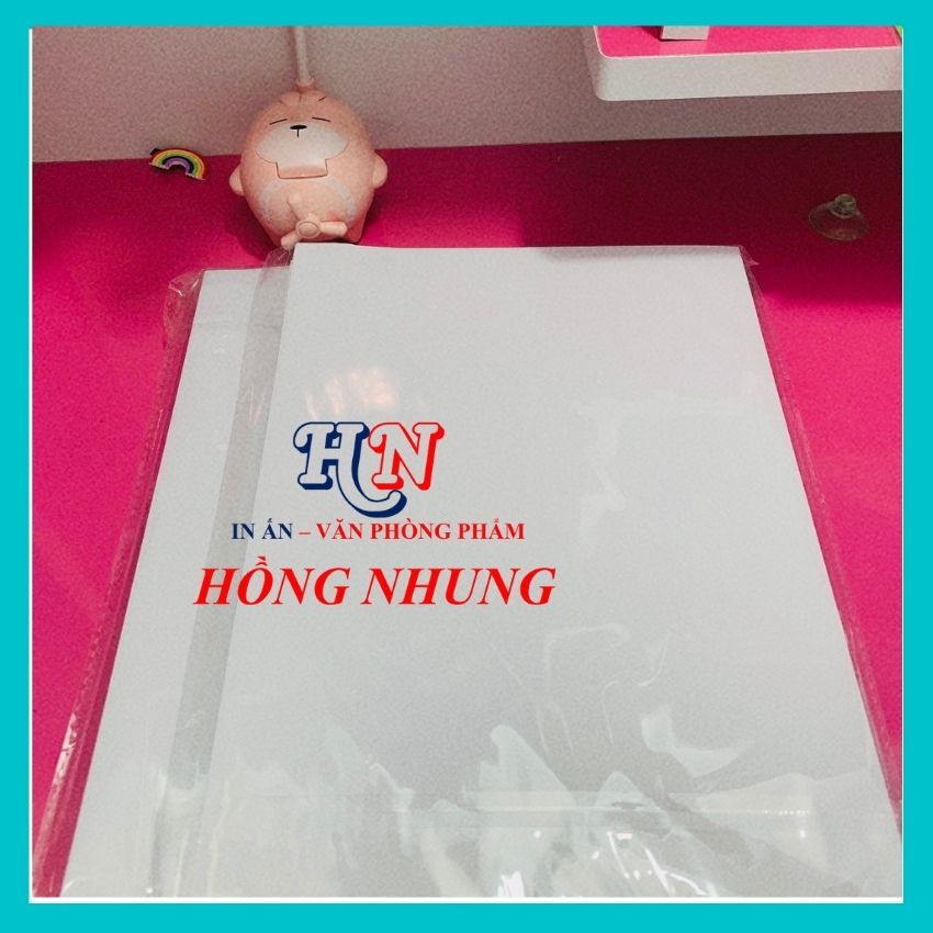 [ Hót Hót] Xấp 100 Tờ Giấy In Decal Đế Xanh Khổ A4, Thiết Kế Gọn Nhẹ, Ứng Dụng Rộng Rãi