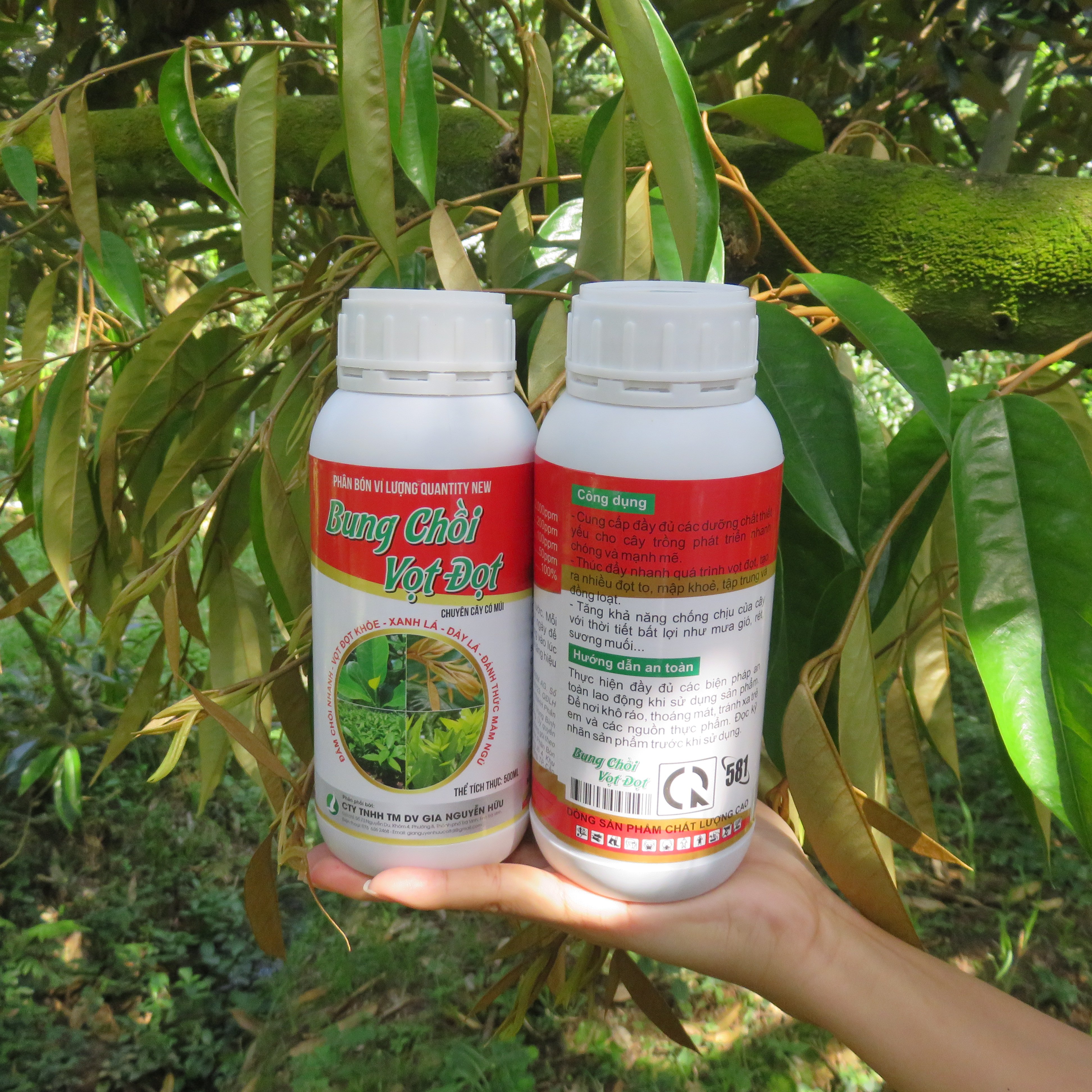 BUNG CHỒI VỌT ĐỌT CÂY ĂN TRÁI (chai 500ml)