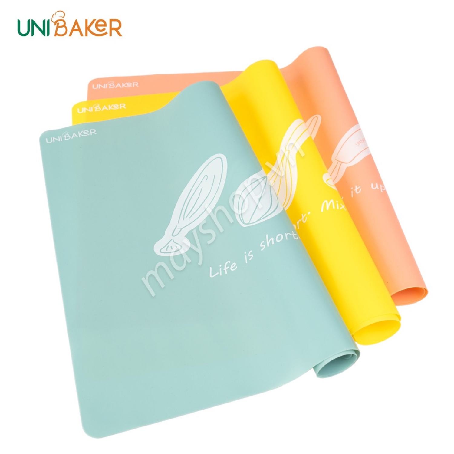 Tấm nhào bột silicone mat chống dính Unibaker (40x50cm)