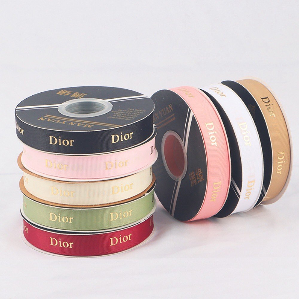 Ruy băng gân chữ Dior 1 mét