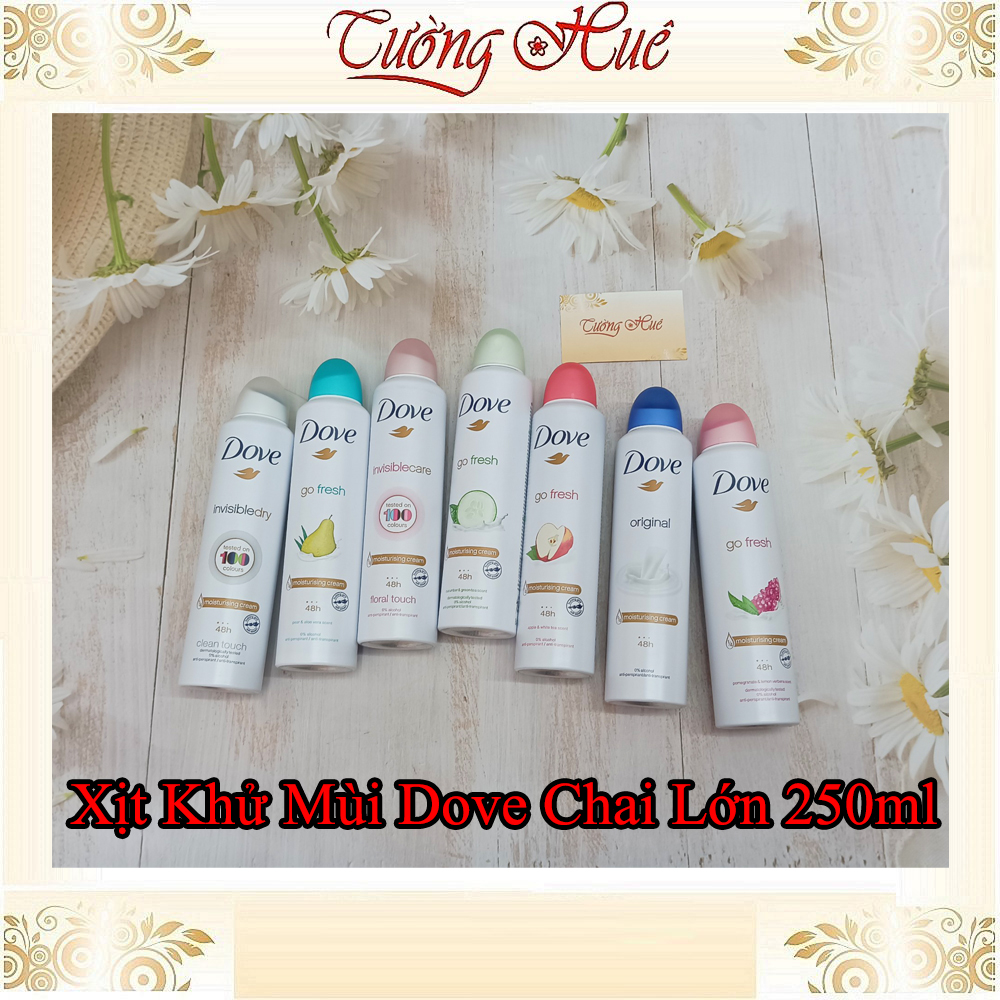 Xịt khử mùi nữ Dove Chai Lớn 250ml ( Có lựa mùi )