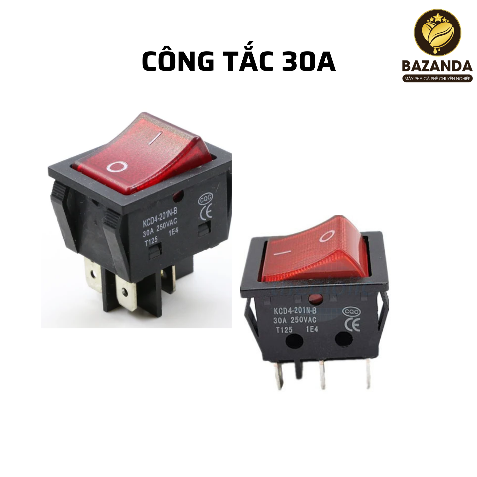 Công tắc nguồn máy pha cà phê 30A 250VAC