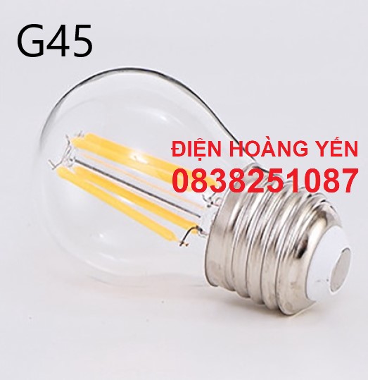 [HCM]Bóng đèn tròn trang trí Edison Vintage G45 4W E27