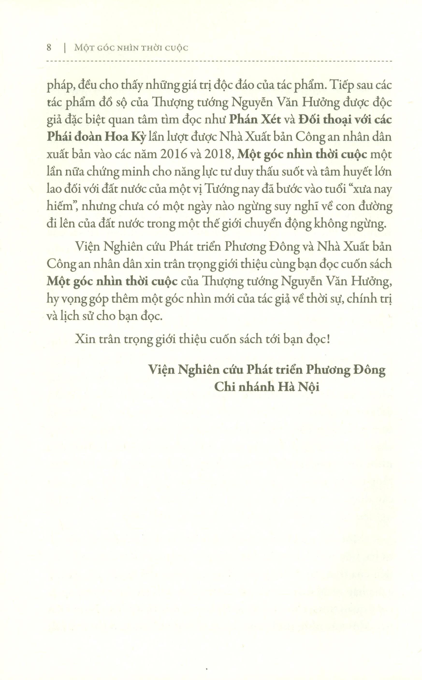 Một Góc Nhìn Thời Cuộc (Bìa cứng)