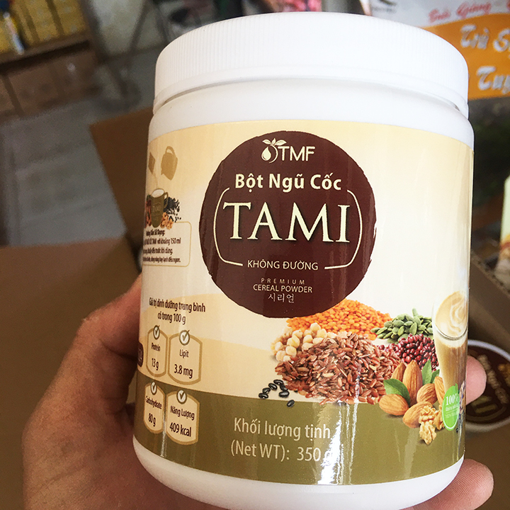 Bột ngũ cốc TAMI không đường hộp 450g 25 gói Công ty Tâm Minh