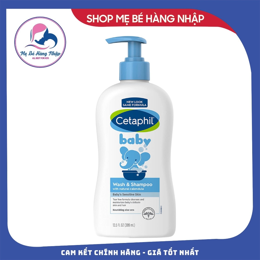 Sữa tắm & gội cho bé Cetaphil của Đức 400ml dạng vòi