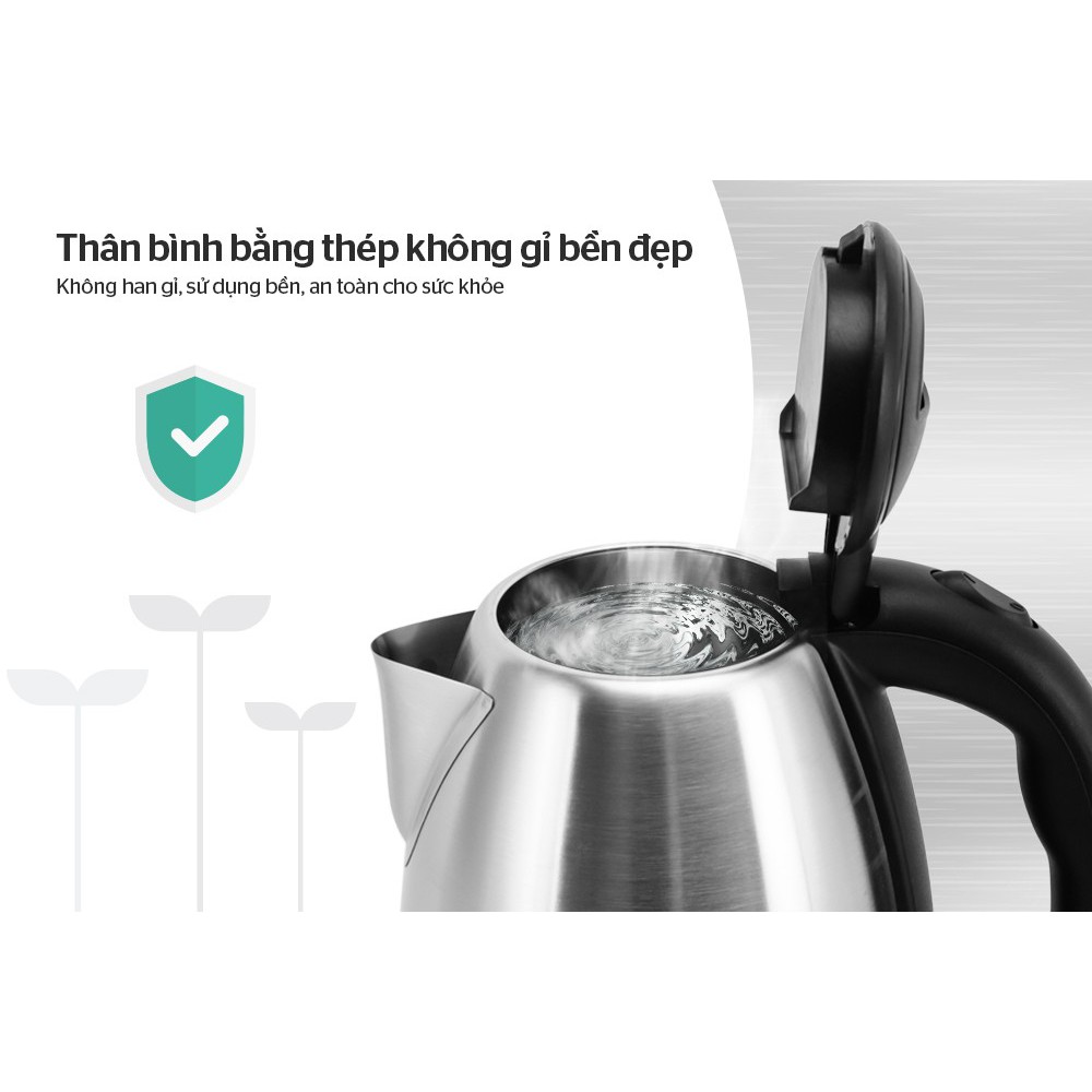 Ấm Siêu Tốc Inox Sunhouse Shd1057 1.5L