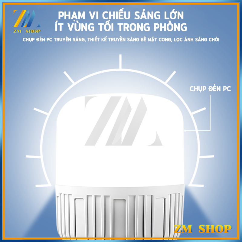 Bóng Đèn LED Tiết Kiệm Năng Lượng 5W / 15W / 30W / 60W -  Bulb Trụ Nhựa Đủ Loại Công Suất Siêu Sáng