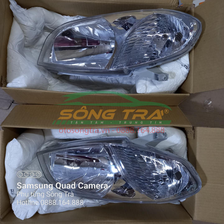 Đôi đèn pha toyota vios 2003 - 2005, đèn lái vios