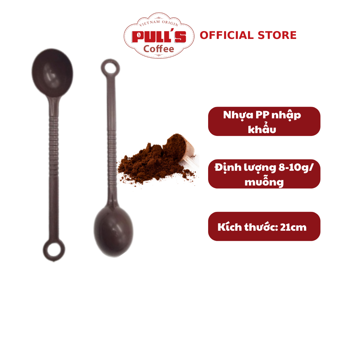 Thìa , muỗng đong định lượng cà phê màu nâu 10g