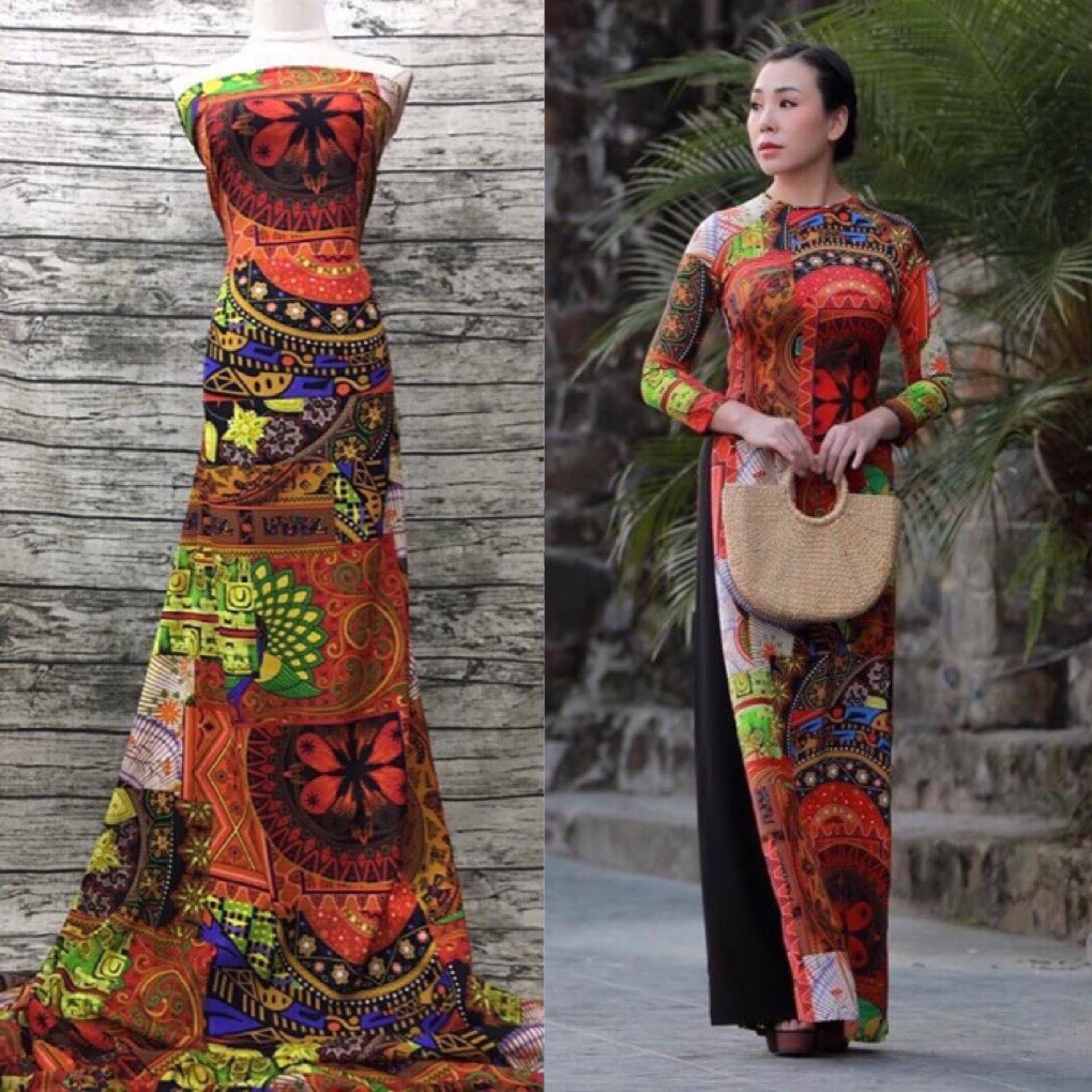 Vải lụa hawai may áo dài, may sơ mi, may đầm