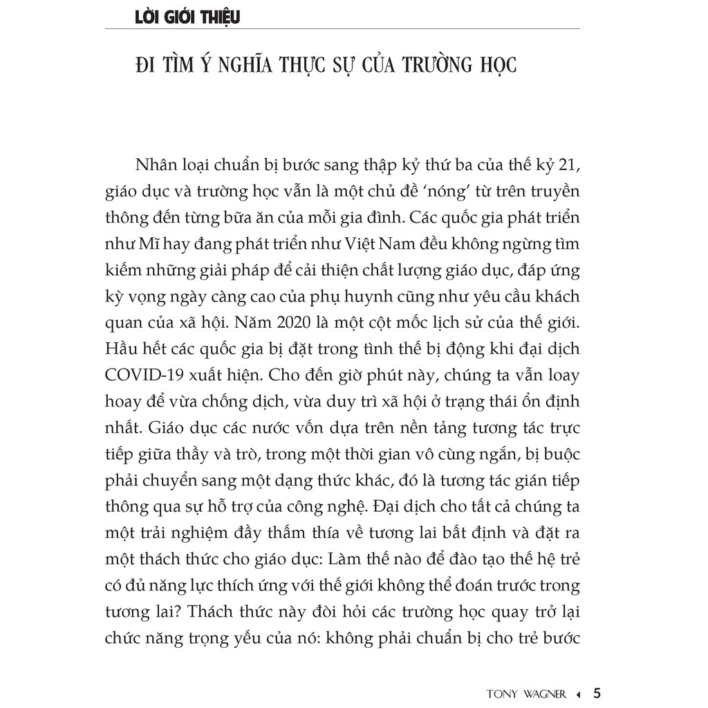 Sách Bài học giáo dục từ nước Mĩ