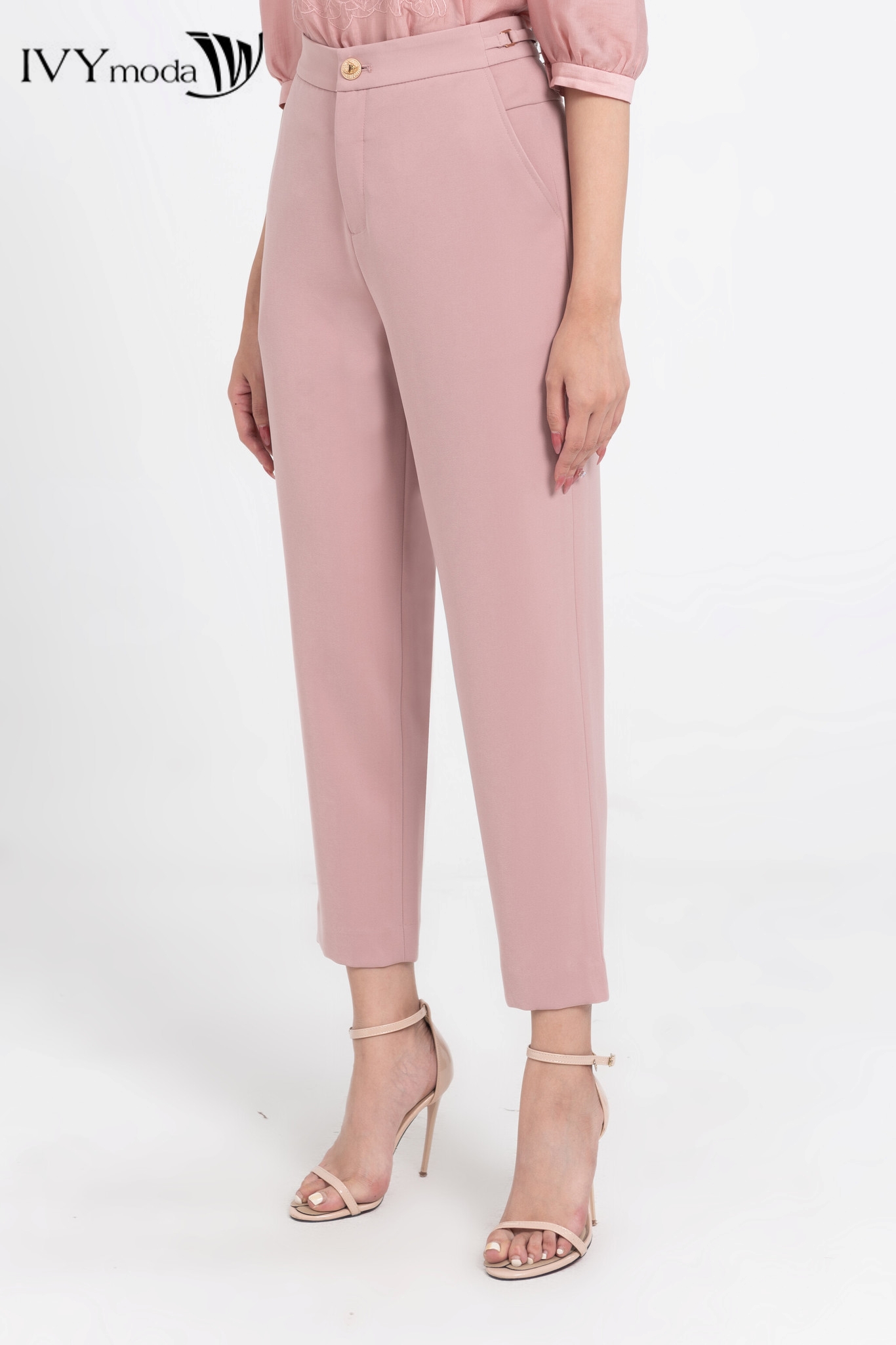 Quần baggy cạp cao IVY moda MS 22M8212