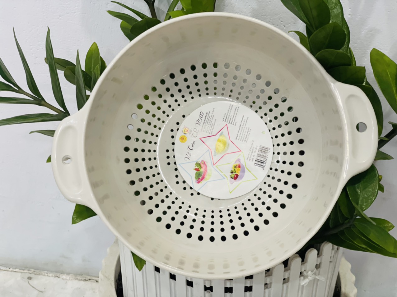 Rổ nhựa tròn TỰ LẬP TL907 - 20X25X9 CM