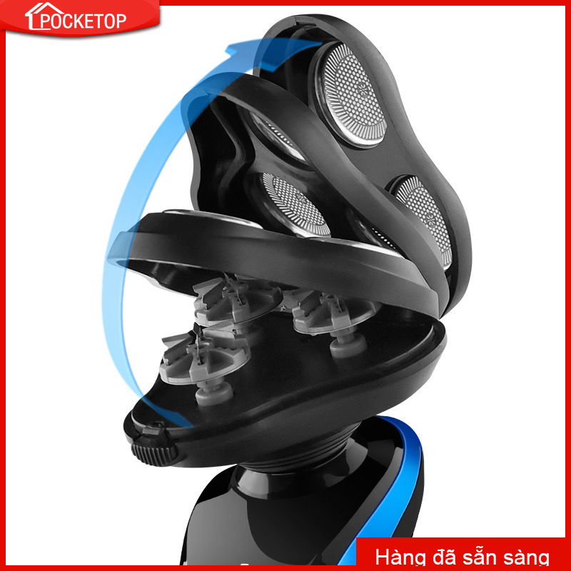 POCKETOP Máy cạo râu lưỡi 4D sạc thông minh