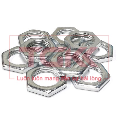 Đai ốc siêu mỏng mạ kẽm M6-M14