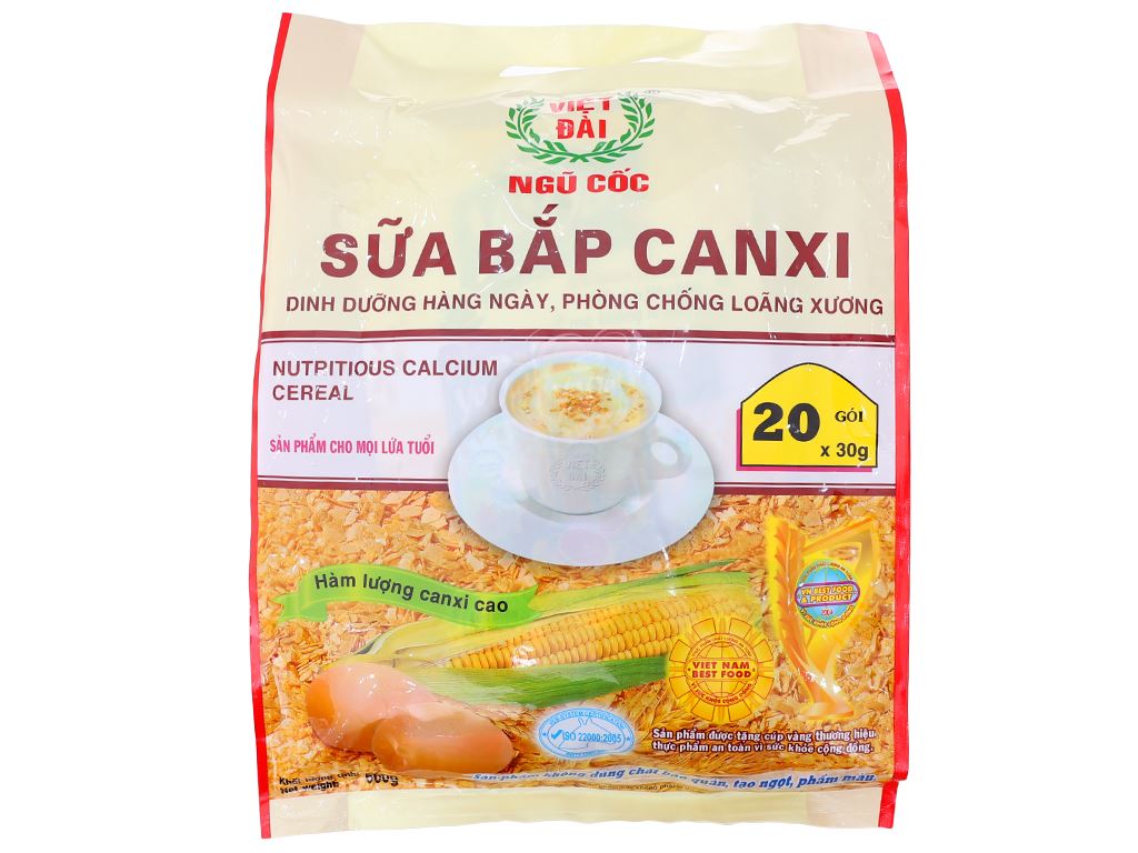 Sữa bắp canxi việt đài bịch 600g -01044