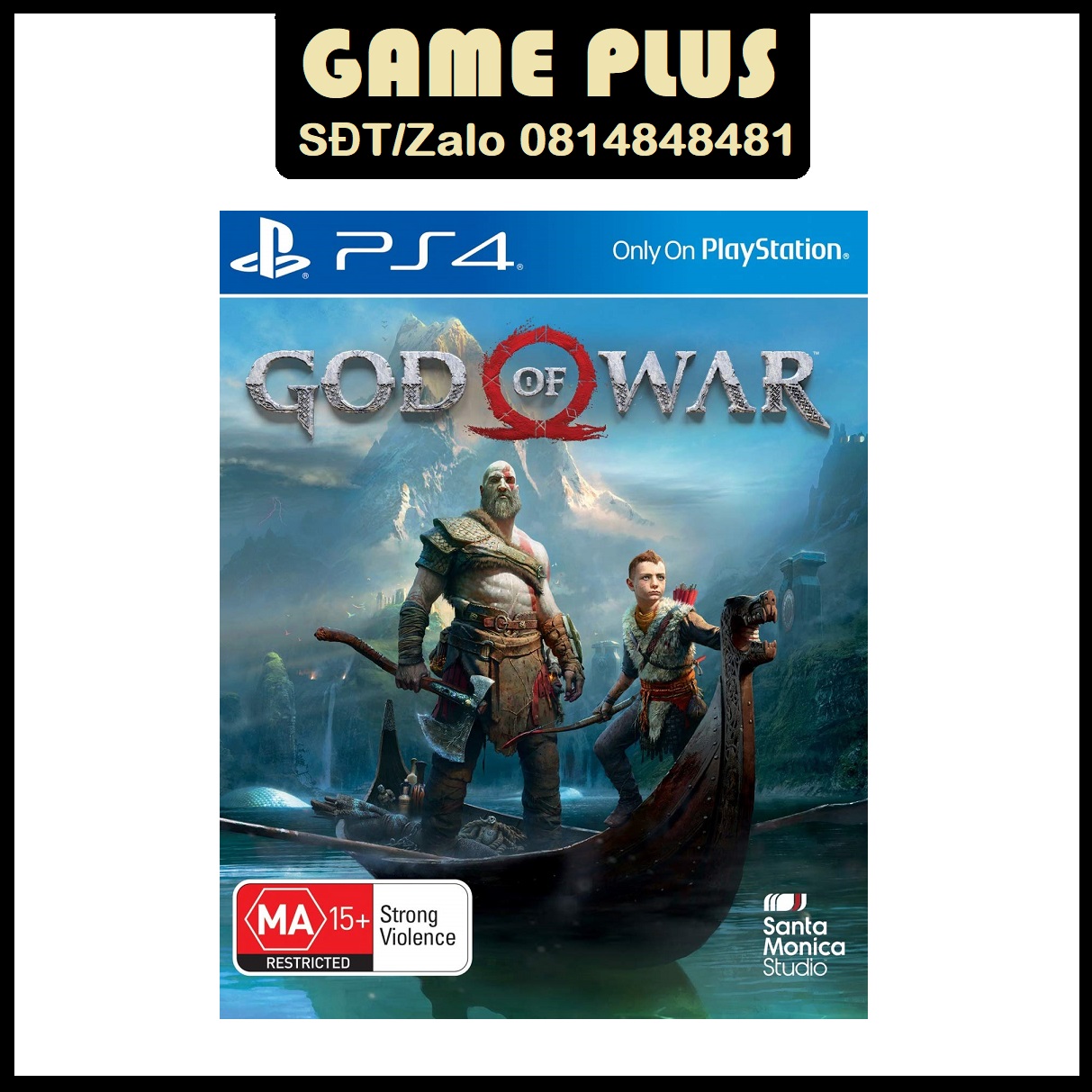 Đĩa game 2nd god of war 4 cho máy ps4 ps5