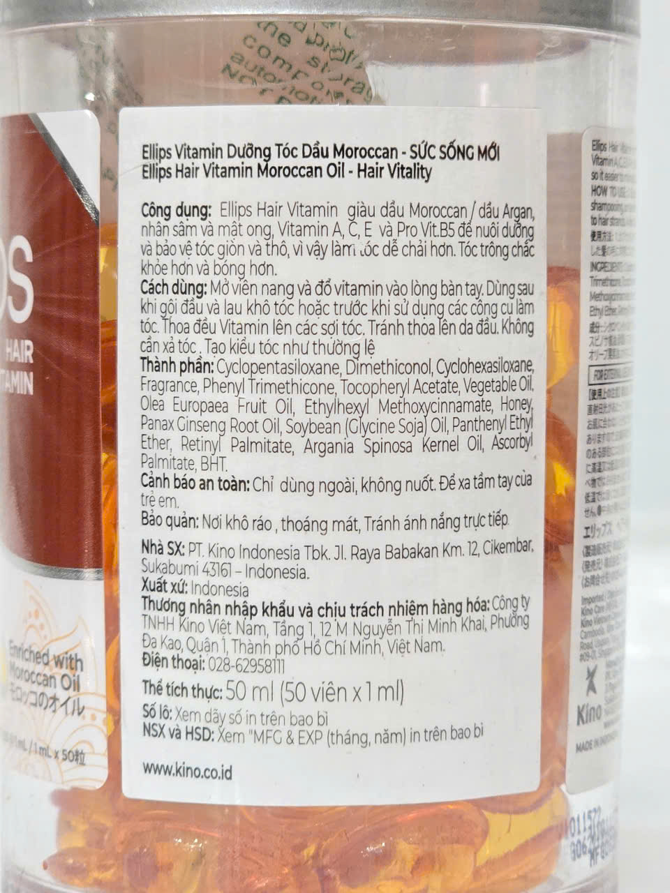 Hộp 50 Viên Serum Vitamin Dưỡng Tóc Ellips