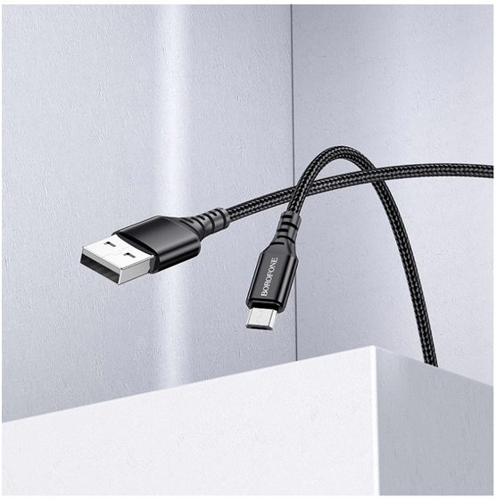 Cáp sạc nhanh dây dù borofone BX54 Micro Usb 2.4A