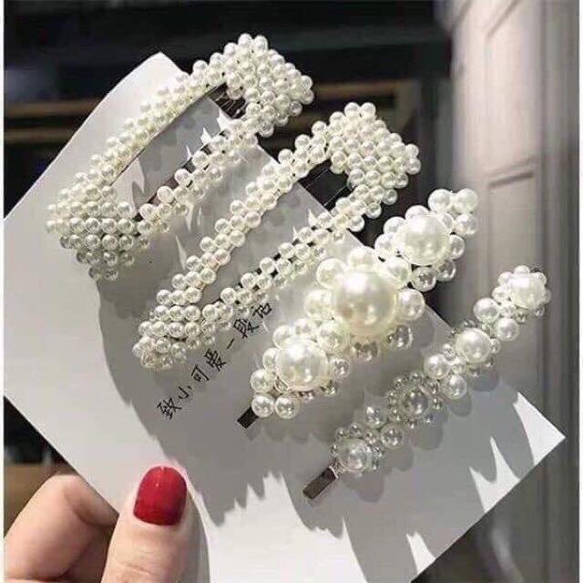Set 4 kẹp tóc hàn quốc xinh xắn