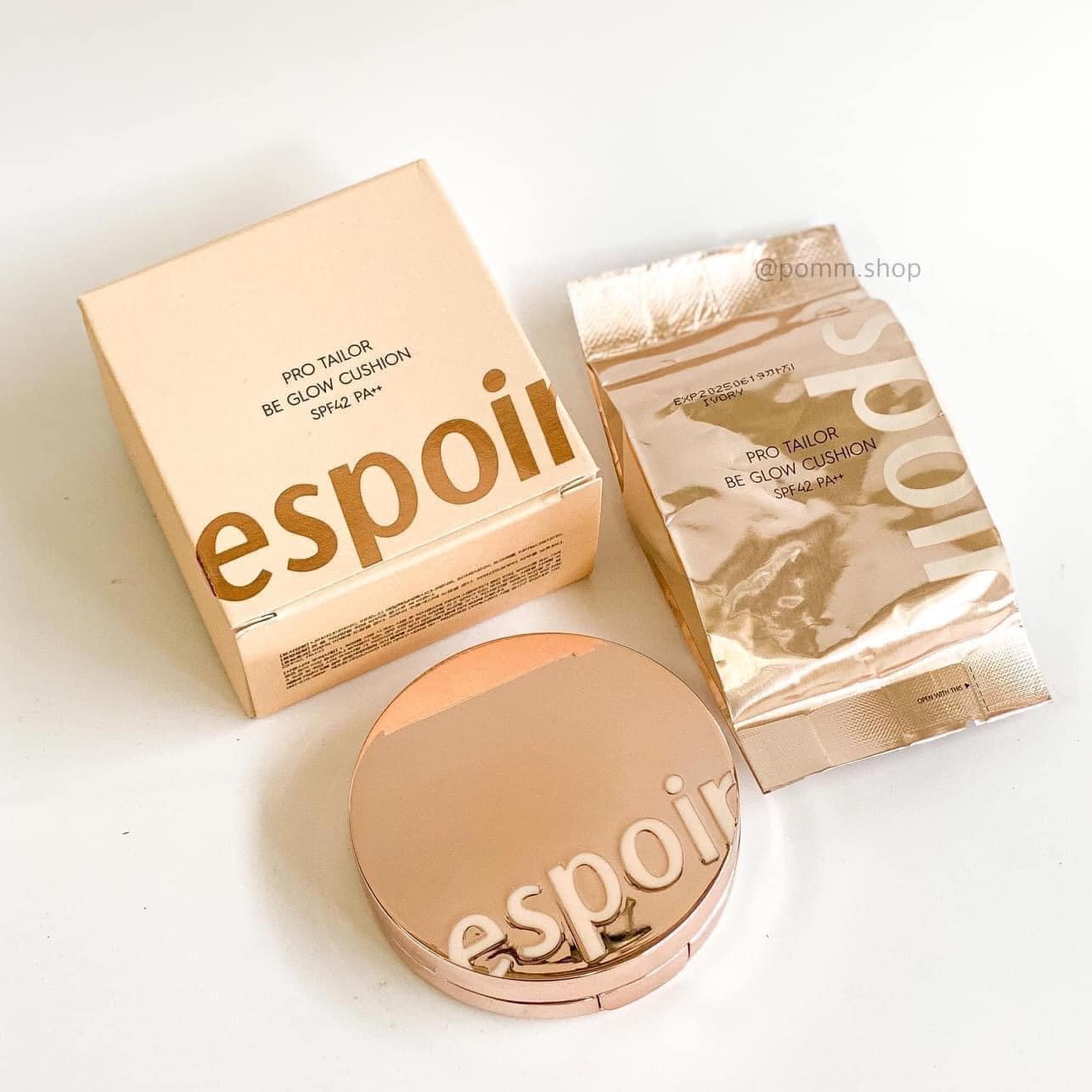 Phấn Nước Che Phủ Hoàn Hảo Espoir Pro Tailor Be Velvet Cover - Pro Tailor Be Glow Cushion - Bebeau