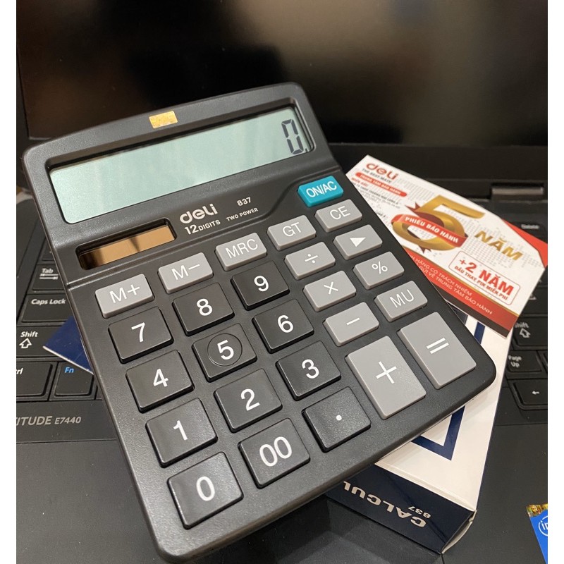 Máy tính 12 số Deli E837 / Deli E837 Calculator plastic - 12 digits