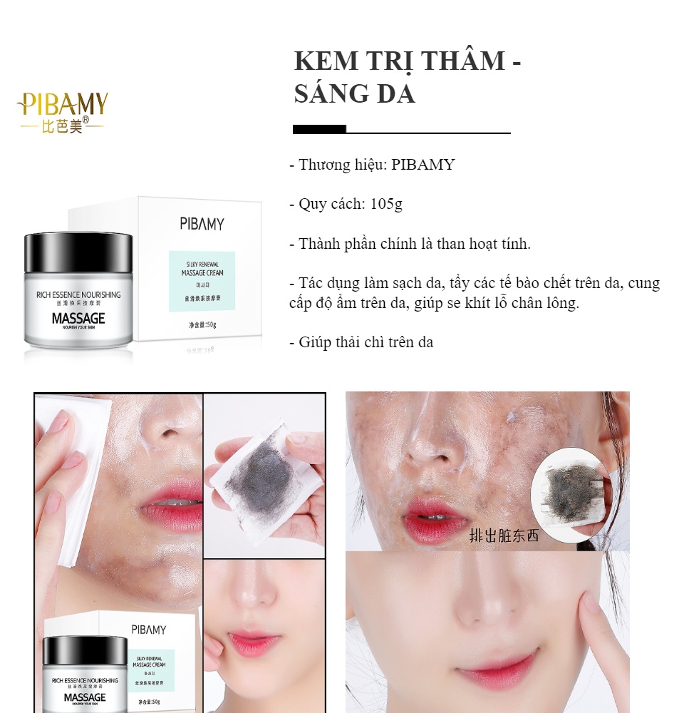 KEM MASSAGE TRI THÂM PIBAMY MỚI
