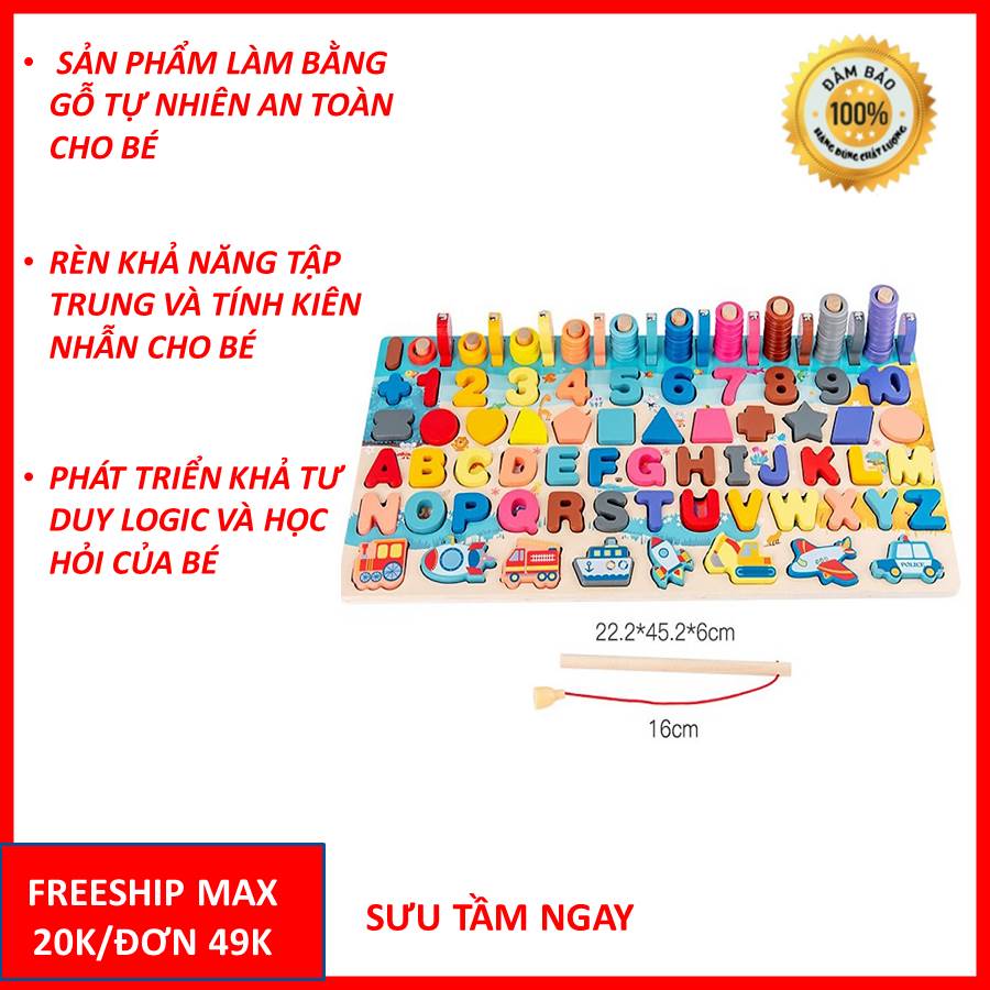 Đồ wooden toy 6 in 1