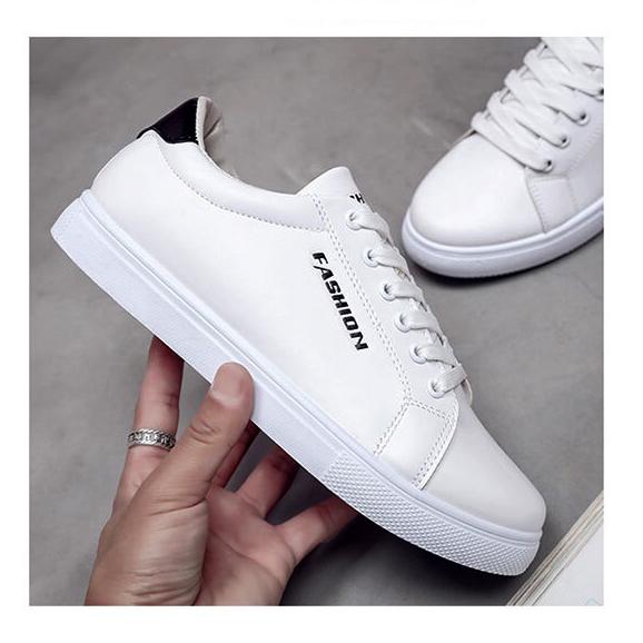 Giày sneaker nam cao cấp + Giày thể thao full trắng
