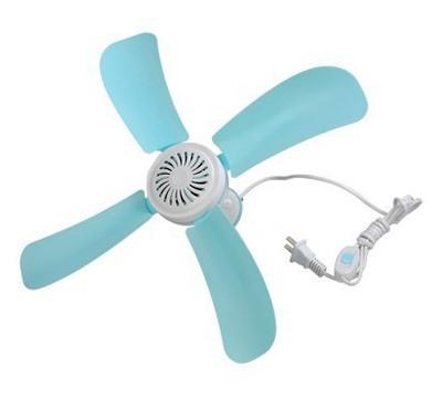 Quạt treo trần Mini 4 cánh (Trắng phối xanh)