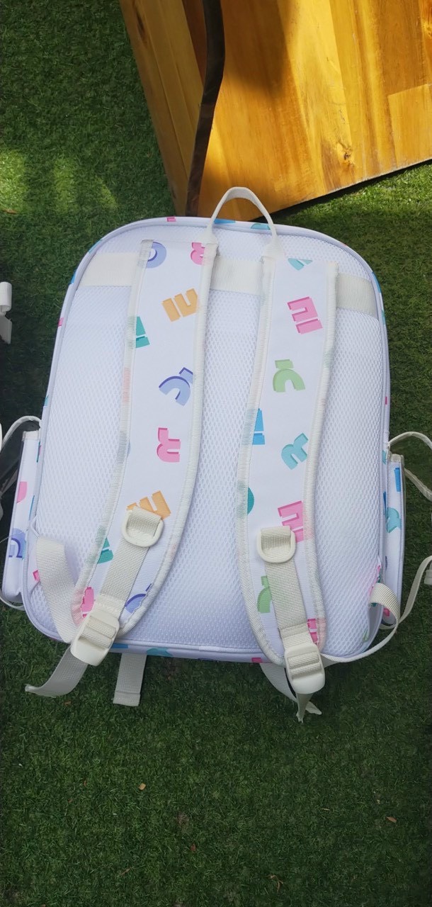 Balo Hoạ Tiết Chữ và Loang Degrey Basic Backpack [ Ảnh thật 100% ]