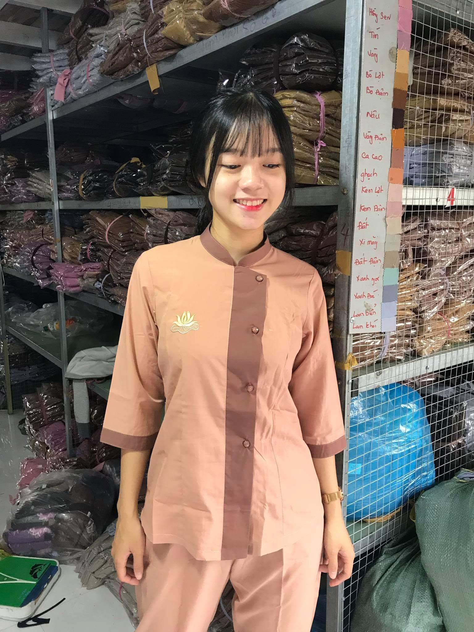 [HCM]Đồ lam đi chùa nữ  Mẫu Lãnh Tụ Phối