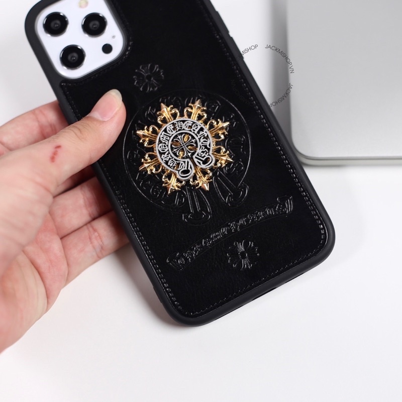 Ốp Lưng iPhone - Ốp iPhone Da Chrome Hearts