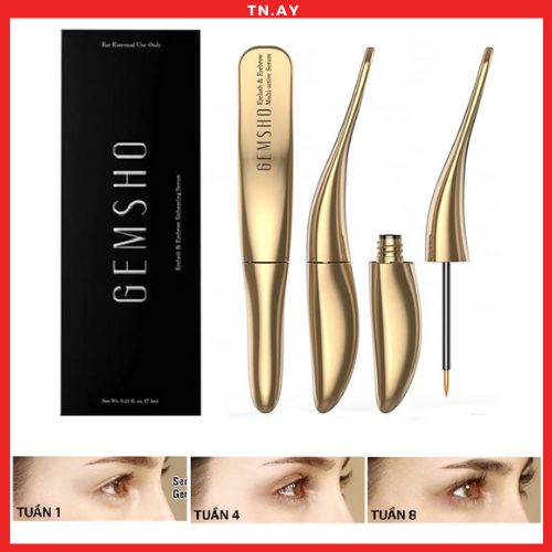 Serum dưỡng mi Gemsho Eyelash & Eyebrow Multi-Active Serum 3ml
