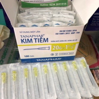 Hộp 100 Kim tiêm Tanaphar các số (18G, 20G, 23G, 25G)