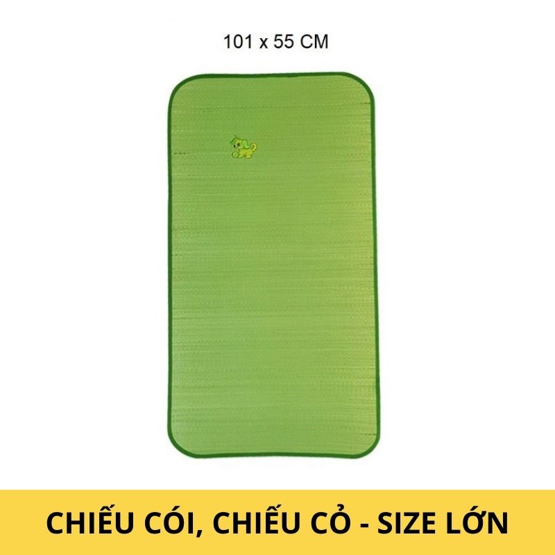 [HCM] Chiếu cói, chiếu cỏ 2 size thêu hình 2 loại lớn nhỏ cho bé