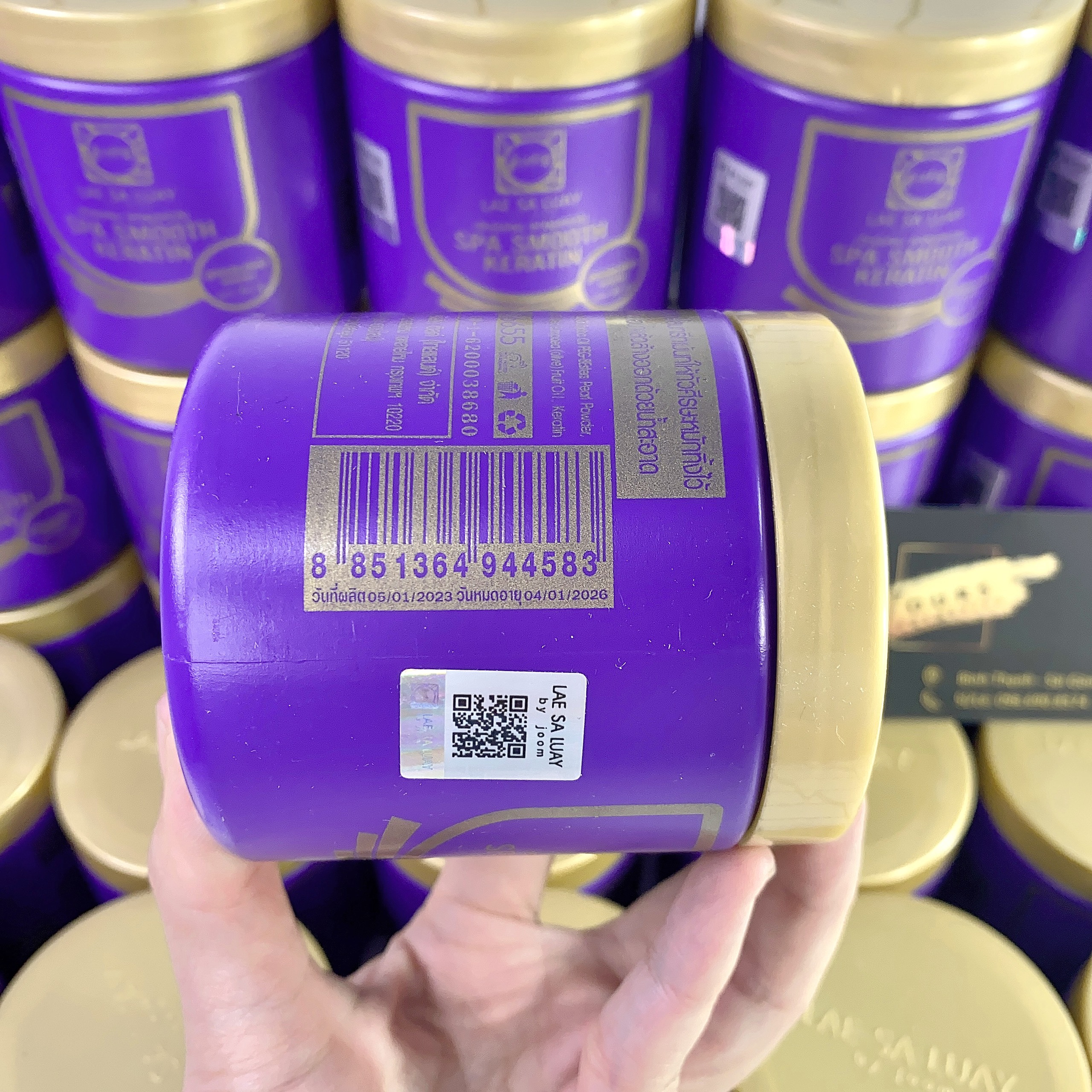 Kem Ủ Tóc Thái Lan Lae Sa Luay Spa Smooth Keratin 250ml