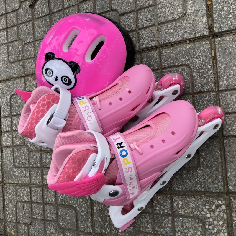 Mua Giày Trượt Patin, Giay Patin Trẻ Em, Thế Giới Patin, Giày trượt patin màu hồng dành cho bé có bánh phát sáng - Bảo Hành 1 Đổi 1 Bởi DMX