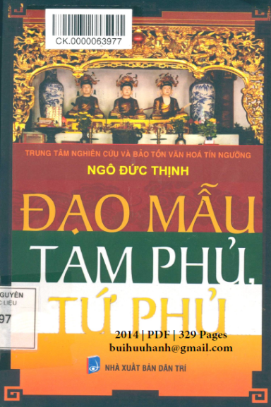 Sách đạo mẫu tam phủ tứ phủ – ngô đức thịnh