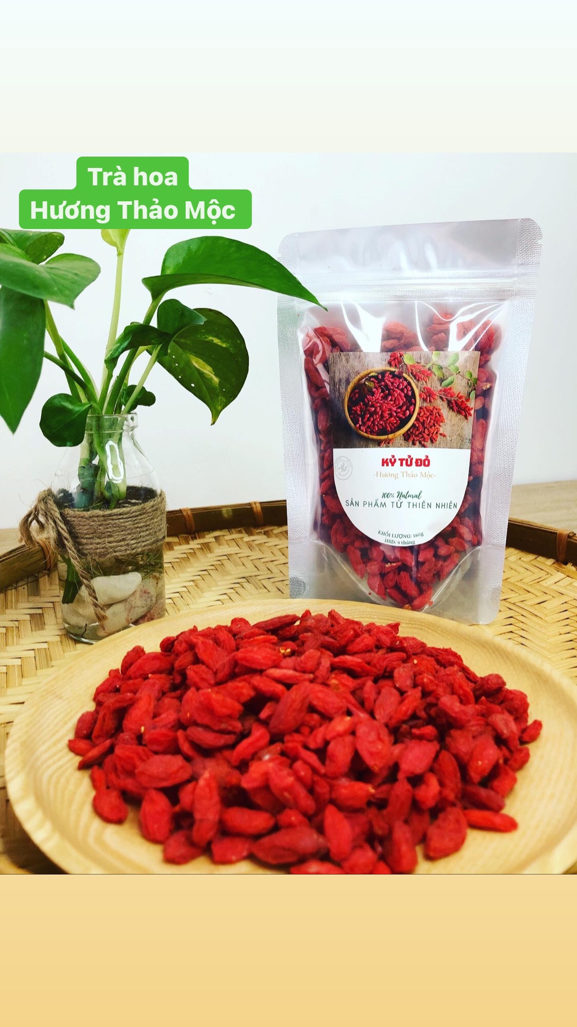 Kỷ Tử Đỏ Ninh Hạ 1 kg - Hương Thảo Mộc