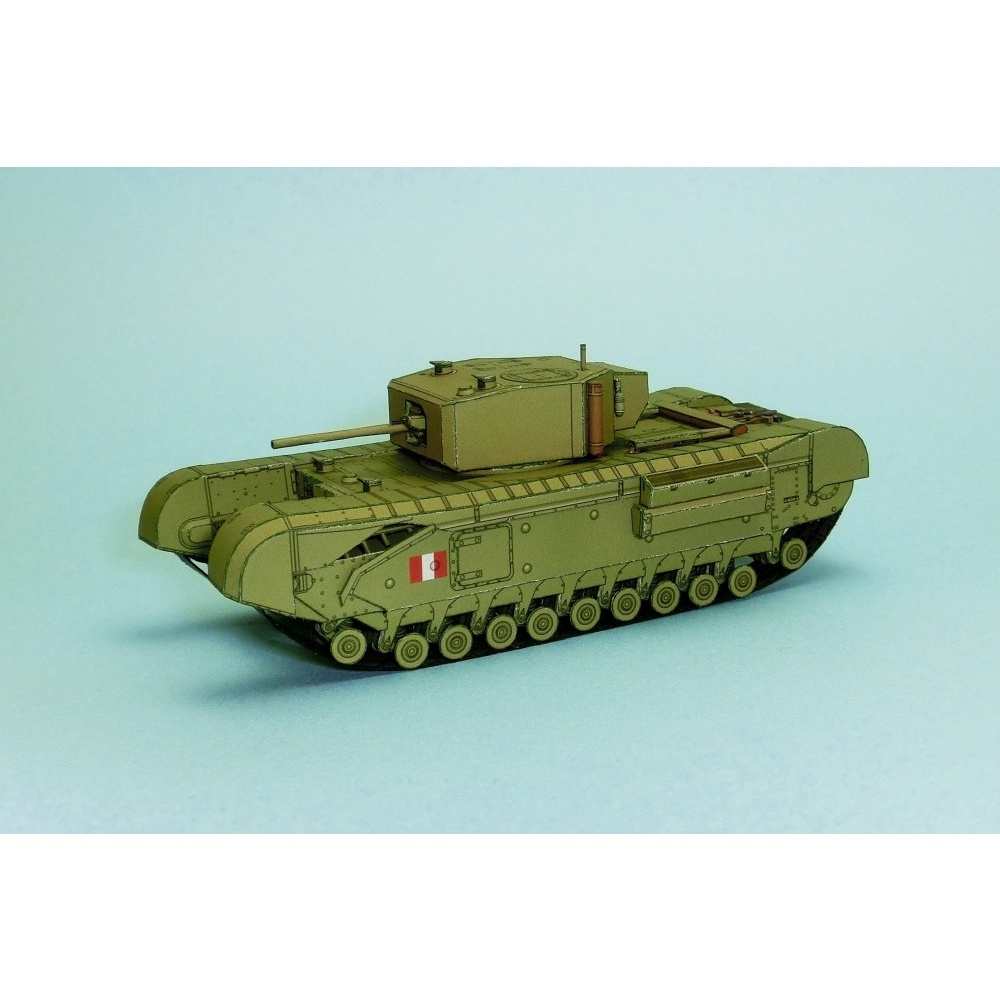 Mô hình giấy 3D  xe tank Churchill MkIII tỉ lệ 1/72
