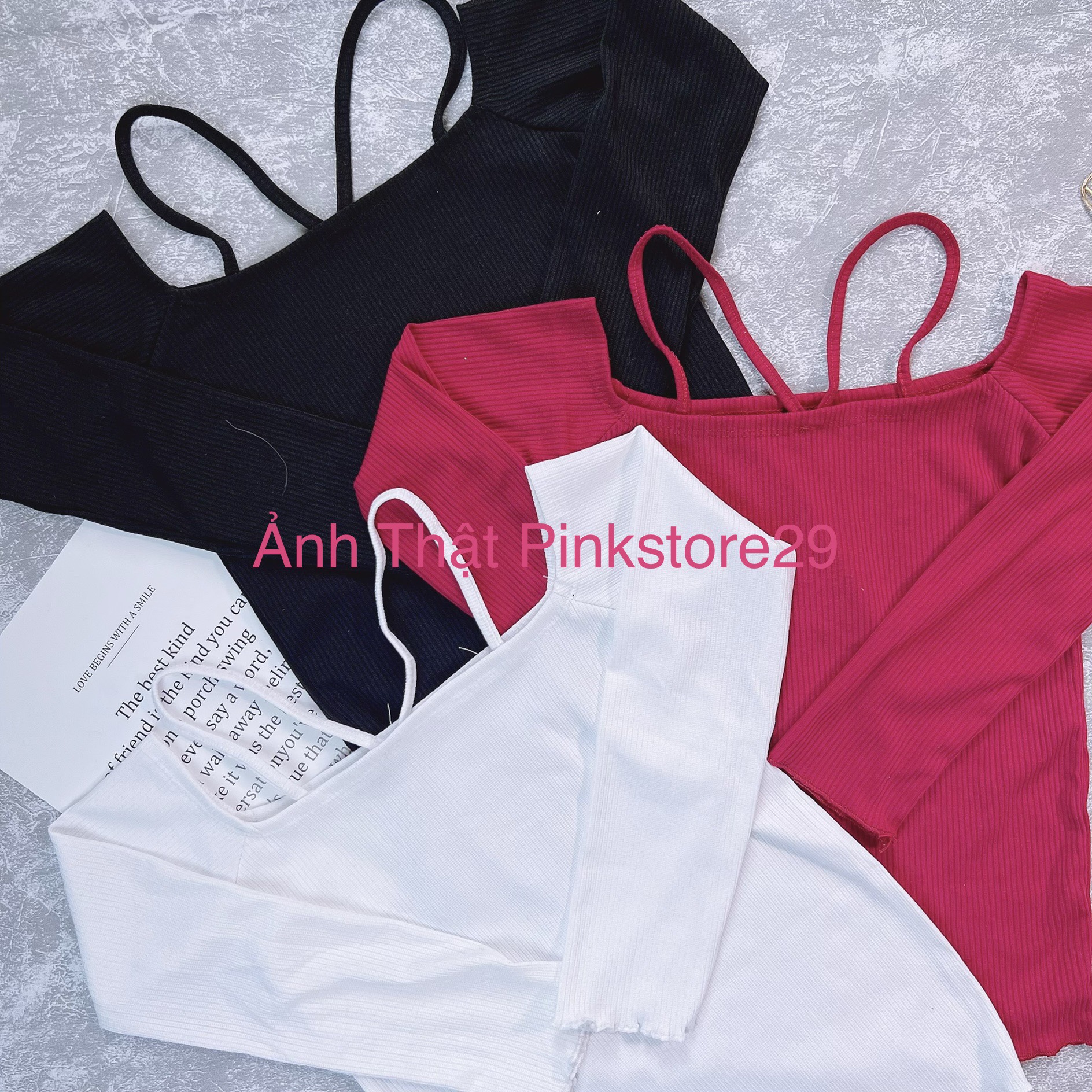 Áo Croptop Tay Dài Chéo Cổ A513499
