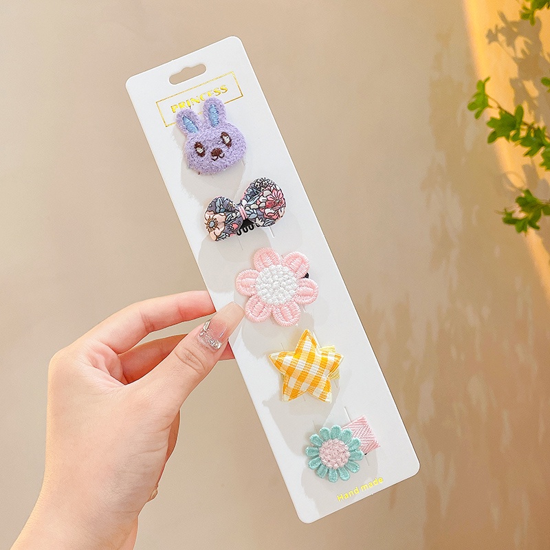 Kẹp Tóc Dễ Thương Phong Cách Hàn Quốc Cho Bé Gái