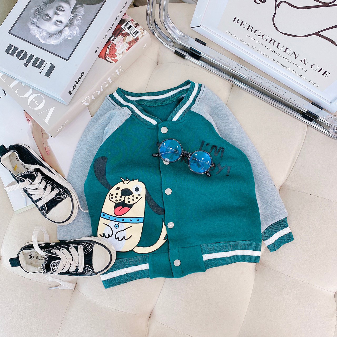 Áo khoác bomber cute cho bé từ 8-17kg