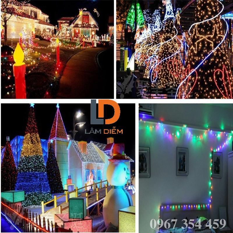 combo 10 đèn led dây chớp 4m5 nhiều màu sắc