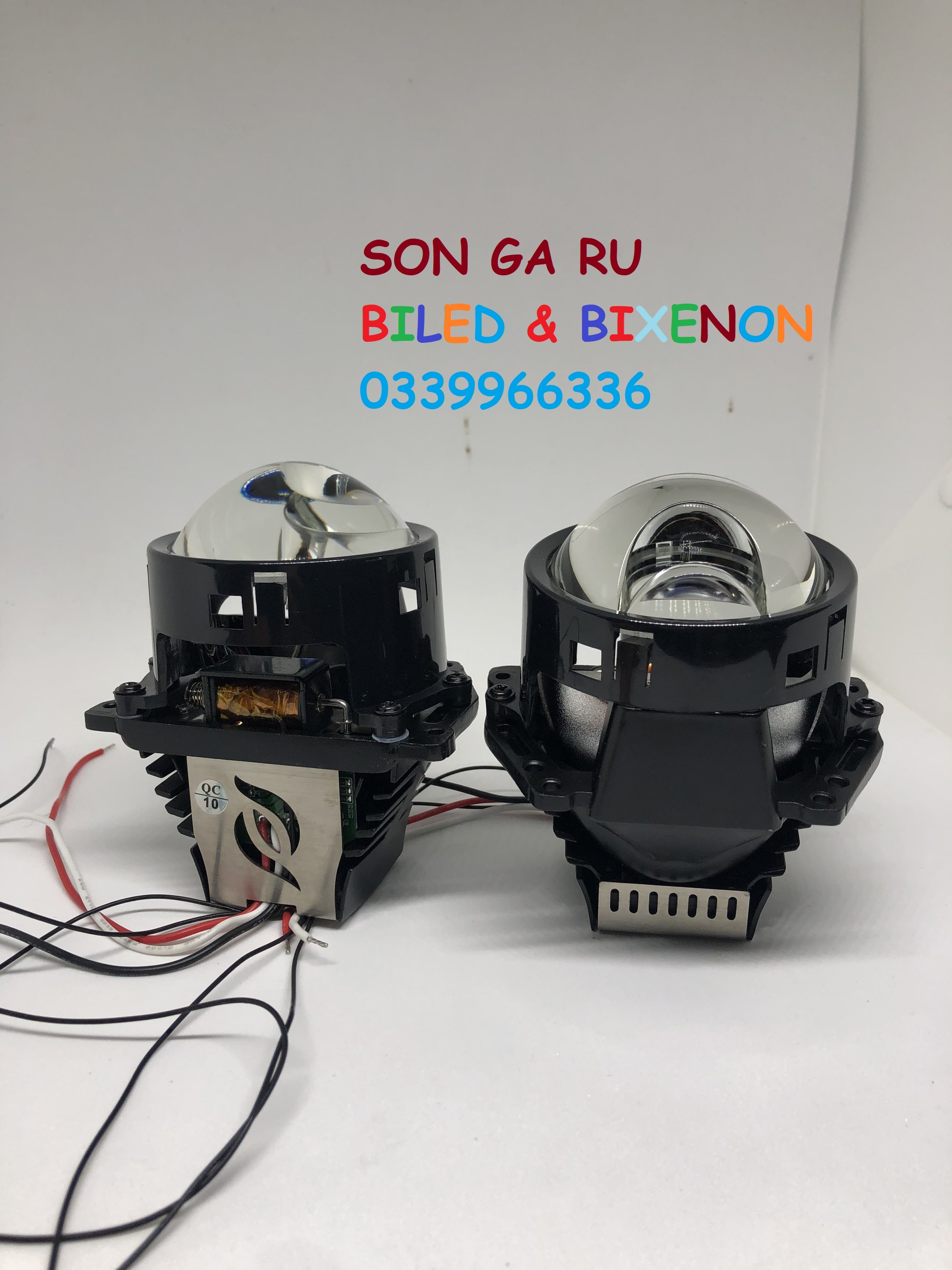 [BH 12th] BILED pha mắt ếch 3 inch 55W , trợ pha nhân led phụ
