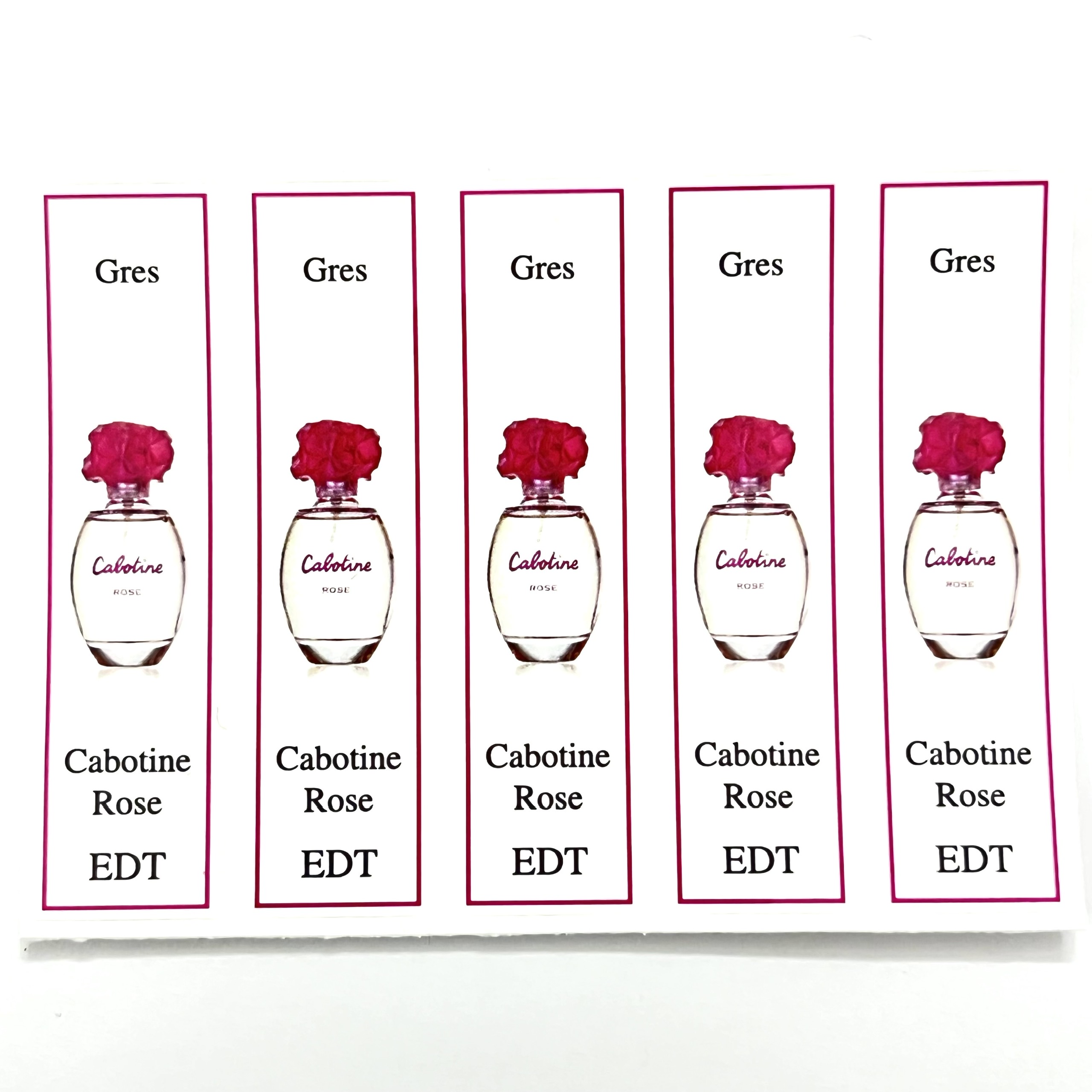 [Ho Chi Minh] combo 10 sheets of Gres perfume bottle for extract bottle with all series
