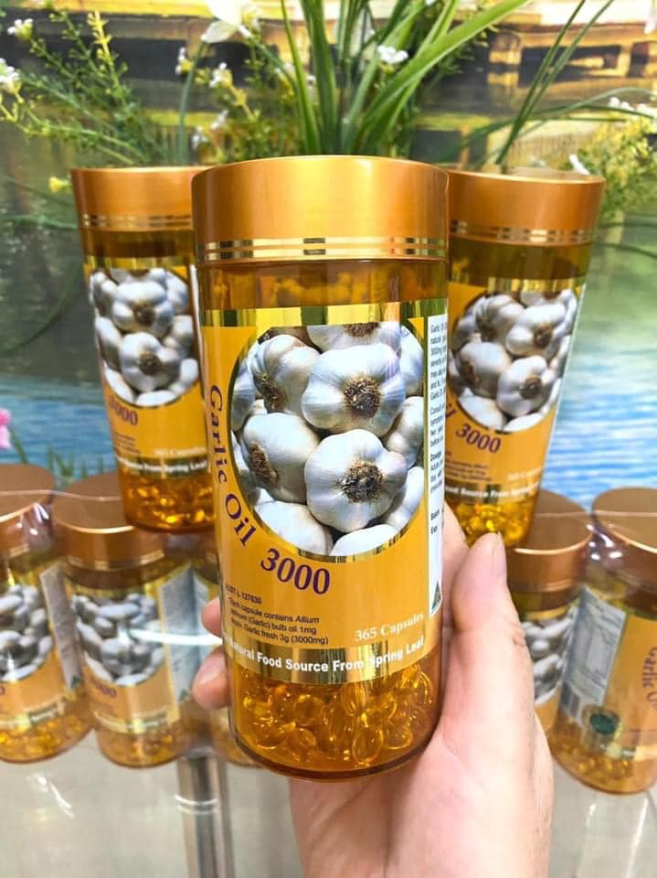 Tinh dầu tỏi garlic oil 3000 úc 365 viên