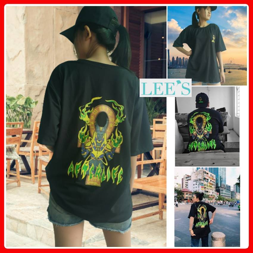[HOT TREND 2020] ÁO THUN UNISEX TAY LỠ phom rộng phù hợp cho nam nữ Free size 40-70kg - LEE'S HOME